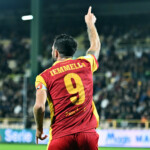 Pietro Iemmello during US Catanzaro vs Palermo FC, Italian soccer Serie B match in Catanzaro, Italy, October 25 2025