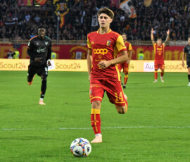 Mattia Liberali during the Serie BKT match between Us Catanzaro 1929 and Venezia Fc at Stadio Nicola Ceravolo in Catanzaro, Italy, on November 2, 2025.