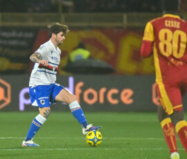 Serie B - US Catanzaro vs Uc Sampdoria Matteo Brunori (Uc Sampdoria ) during US Catanzaro vs Ic Sampdoria, Italian Soccer Serie B match in Catanzaro, Italy, January 25 2026 Catanzaro Italyi