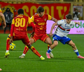 Serie B - US Catanzaro vs Uc Sampdoria, Filippo Pittarello (Us Catanzaro ) during US Catanzaro vs Ic Sampdoria, Italian Soccer Serie B match in Catanzaro, Italy, January 25 2026 Catanzaro Italy