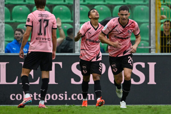 IPA88719362 - Happiness of Dominic Vavassori (Palermo F.C.) after scores a goal during the Italian Serie BKT match between Palermo F.C. vs Calcio Padova 19th September 2026 at the Renzo Barbera stadium in Palermo, Italy