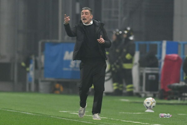 francesco modesto coach of mantova  during  AC Reggiana vs Mantova 1911, Italian soccer Serie B match in Reggio Emilia, Italy, February 10 2026